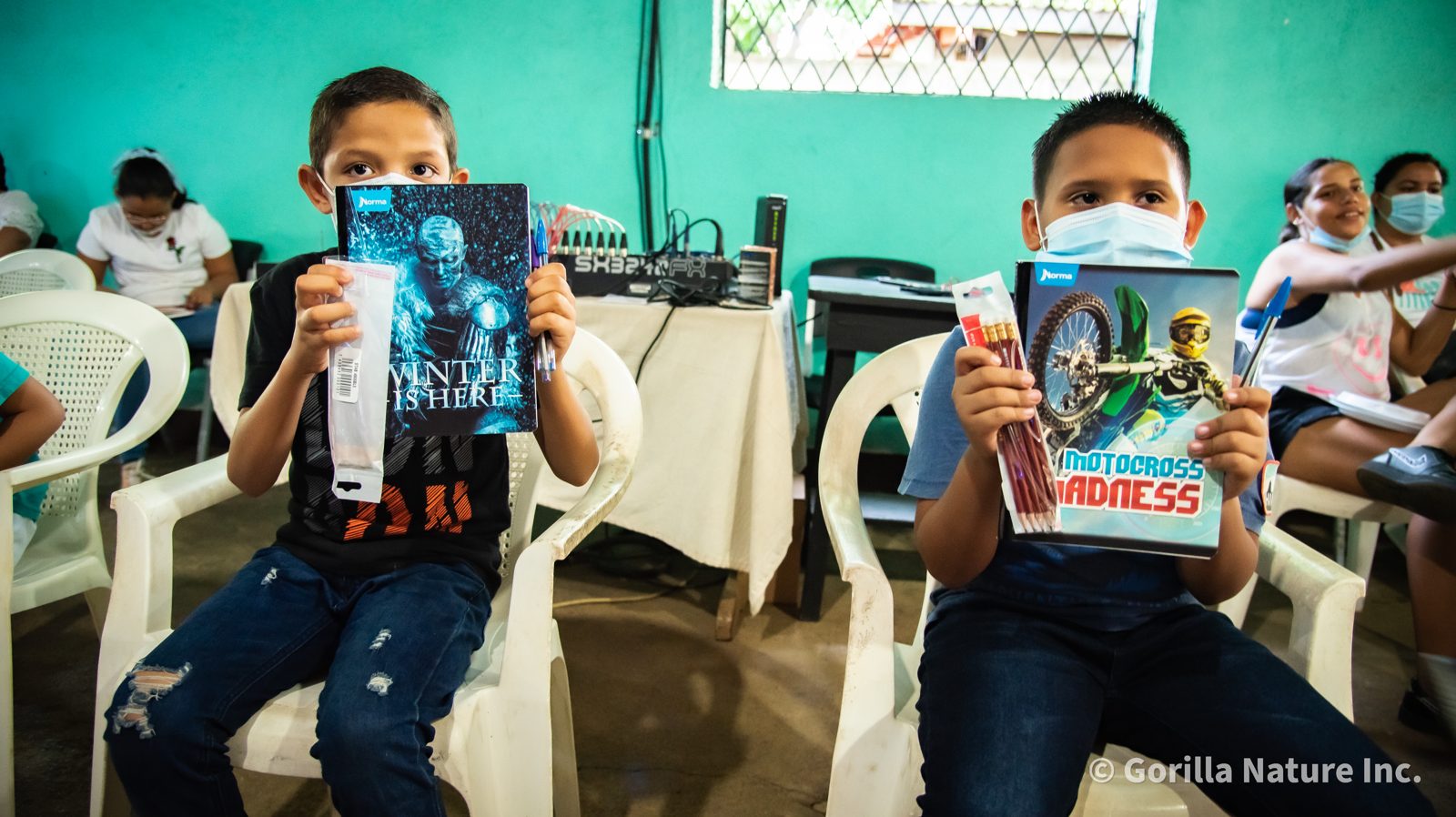 Community gathering during a mission trip